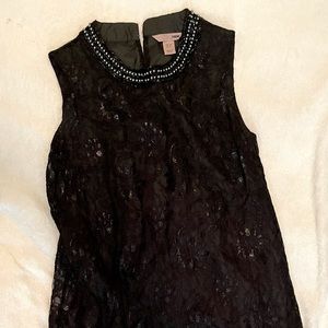 H&M Black Lace A-Line Dress